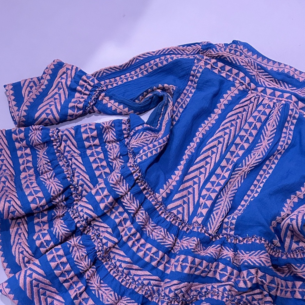 Blue and Pink Patterned Dress from anthropology - Picture 7 of 8